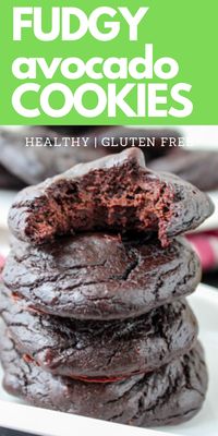 Healthy cookies alert! These Chocolate Avocado Cookies are made from a flourless dough featuring avocado, peanut butter and chocolate! Dairy free recipe.