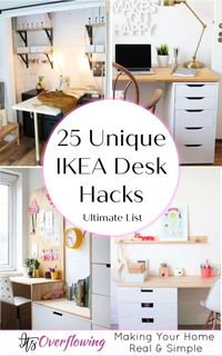 25 IKEA Desk Hacks To Build Your Own (DIY IKEA Desk)