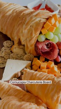  

Cornucopia Charcuterie Board
 • Roll a shot glass in tin foil to create a base for the cornucopia.
 • Two tubes of crescent rolls for 8 cornucopias.
 • Pinch/press the crescent rolls into a sheet.
 • Thinly cut three strips and braid to create the top of your cornucopia.
 • Cut thin strips to complete the cornucopia.
 • Bake in a 375 degree preheated oven for 15 minutes.
 • Once cool, twist the foil to remove.
 • Fill with your favorite charcuterie ingredients.

So easy and it definitely kicks your get together up a notch.

Save and follow for more!

