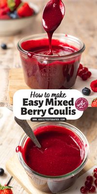 This easy berry coulis is made with just 3 ingredients and 15 minutes to make! Boasting a gorgeous jewel-toned hue and a lovely sweet-tart taste, this versatile recipe for Mixed Berry Coulis is the perfect way to elevate just about every sweet breakfast or dessert you can think of.