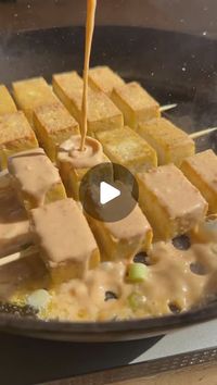 Vegan Scratch Kitchen on Instagram: "BEST OF VSK 2024: PEANUT TOFU SATAY 🔥 

This was above and beyond my very best video of the year! So many of you made this and sent your finished product photos, reels, stories, etc. In looking back on this one, I can see why it was so popular: easy to make, has protein, super delicious with so many flavors and textures. What’s not to love?! Looking forward to putting out more recipes like this one in 2025. Thanks for the love, y’all 🙏🏼 

ingredients

3 heaping tbsp peanut butter
2/3 cup coconut milk
2 tbsp maple syrup
1 to 2 tbsp sriracha (depending on spice preference)
1 tbsp sesame oil
3 tbsp soy sauce
2 tbsp grated garlic
1 tbsp grated ginger
1 lime, juiced
1 block extra or super firm tofu, drained, dried, & cut into 16 evenly sized cubes
oil, sa