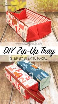 Zip-Up Tray Pencil Case 🚀 DIY Easy Tutorial