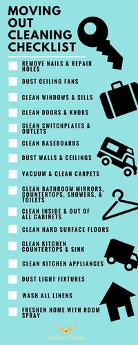 What to clean before moving out of your rent home. Cleaning tips that will help you get your deposit back!