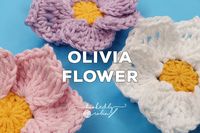 Crochet Olivia Flower Written Pattern — Hooked by Robin