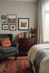 Create a romantic, neutral bedroom with these tips on how to style a gray bedroom.