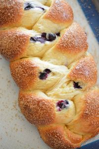 Blueberry Cream Cheese Challah - Sweet Things By Lizzie | Sweet Things By Lizzie