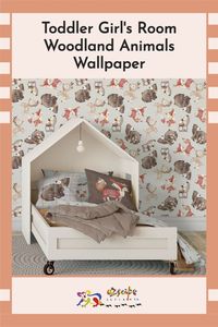 Let this fun woodland animals unisex wallpaper design be your inspiration for your little girls bedroom woodland theme. Discover matching bedding, duvet covers & decorative throw pillows to go with your toddler girls bed frame. Add some woodland window curtains, or a floor rug or play mat to finish off your little girls room woodland bedroom. You'll find the full collection of woodland animals bedroom ideas & decor at OzscapeHomeDecor & OzscapeDesignsArt. Shop Now! https://etsy.me/3bFCg35