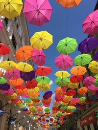 Umbrella street in Timisoara, Romania