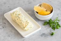 Fresh herb butter is great with fish, steak, chicken, vegetables, or spread thinly on small pieces of crostini. Feel free to change up the herbs.