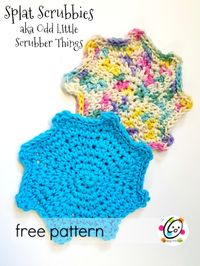 Free Pattern: Splat Scrubbies - snappy tots