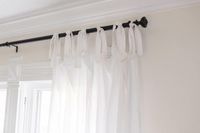 How To Make Curtains - Tie-Top Curtain Tutorial