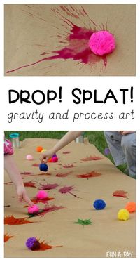 Hands-on fun way for kids to explore gravity. Great mix of science and art for young kids.