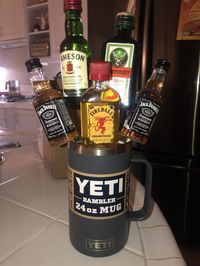 Stick his favorite whiskey in there and he’ll be good to go!