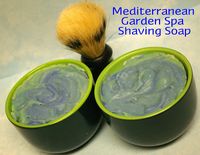 I'd Lather Be Soaping: Mediterranean Garden Spa Shaving Soap