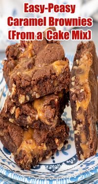 Easy-peasy Caramel Brownies (From a Cake Mix) - Manila Spoon