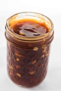 Sweet and sticky homemade teriyaki sauce is one of our go-to sauces for marinades and stir fry recipes. Homemade teriyaki tastes so much better than store bought and is made with easy ingredients! #teriyakisauce