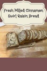 This cinnamon swirl raisin bread made with fresh milled flour delivers a warm sweet flavor with just the right amount of spice of cinnamon. The best part is that there is no gap in this fresh milled cinnamon swirl bread!