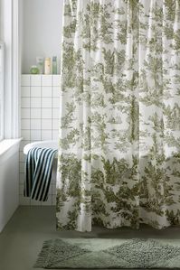 Frog Toile Shower Curtain | Urban Outfitters