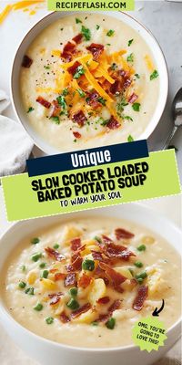 Looking for a comforting dinner option? Try our Slow Cooker Loaded Baked Potato Soup Recipe! This rich, creamy dish features loaded toppings, making it an ideal choice for chilly nights or family gatherings.