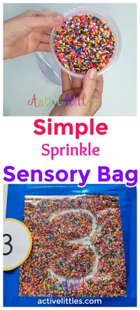 Simple Sprinkle Sensory bags for early learners