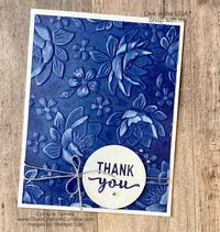 Layered Florals Thank You Card - ChatnCraft with Lorraine