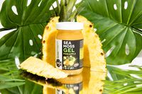 "Pineapple Sea Moss Gel Supercharge your day with Transformation Factory's Pineapple Sea Moss Gel. This blend combines the 92 minerals from sea moss with the bromelain, vitamin c, manganese, phosphorus, and B1 vitamins in pineapples. Pineapples can be especially beneficial because they are the sole source of bromelain, a combination of protein-digesting enzymes that fight inflammation in the body. Combine this incredible fruit with the minerals contained in sea moss you have a great addition to