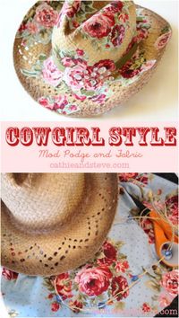 Repurposed Summer Cowboy Hat