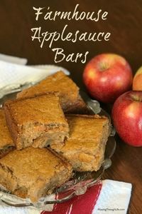 These Schoolhouse Applesauce Bars are an easy, sweet treat and fun snack for kids!  Everyone who eats these LOVES them!