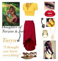 "Taryn: Daughter of Tarzan & Jane" by mrsromanreigns916 ❤ liked on Polyvore featuring art