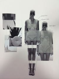 Fashion Sketchbook - fashion design development // Fashion student portfolio, Sunderland University