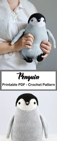 Penguin Crochet Patterns -Amigurumi Tips - A More Crafty Life #crochet #crochetpattern #amigurumi #diy