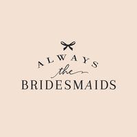 Branding Design for Always the Bridesmaids - Bristol, TN by Sugar Studios | Bridal Logo Examples | Feminine Logo Inspiration | Feminine Branding Design | Modern Branding Inspiration | Black and Pink Logo Design | Black, Pink and Gold Logo Inspiration | Custom Brand Designer | www.sugarstudiosdesign.com