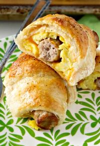 Sausage, Egg & Cheese Breakfast Roll-Ups. I would probably like ham better