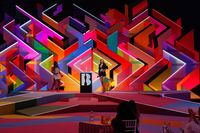 Es Devlin and Yinka Ilori construct Brit Awards 2021 stage like maze