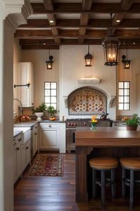 clean white spanish kitchen style