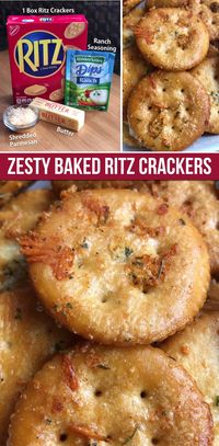 Zesty Baked Ritz Crackers