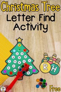 This Christmas Tree Letter Find Activity is a fun way for your preschoolers and kindergarteners to practice identifying and matching lowercase and capital letters this holiday season. Click on the link to learn more! https://abcsofliteracy.com/christmas-tree-letter-find-activity/