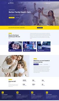 Insurance Company HTML Website Template + RTL