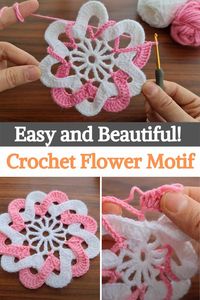 Here's a full video tutorial on how to crochet a beautiful flower motif. For this case, you'll start by making a 6 petals flower base just from the center to out, and then you'll crochet a braided structure around it to complete this amazing model. These projects from knitting love are great to put your crochet skills into practice, and, in the end, you'll have a cute model that can be used as a decor piece. This flower in particular reminds us of a coaster, or why not? an item to hang on a...