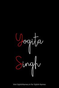 Yogita Singh by StylishNames.in