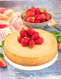 This ultra-rich, decadently creamy and smooth Vegan New York Cheesecake is surprisingly quick and easy to make. Enjoy as it is or get a little fancy with your choice of topping.  It is dessert perfection and you absolutely need it in your life..... #cheesecake #vegancheesecake #newyorkcheese #vegandessert