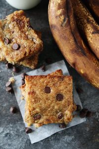 Banana Chocolate Chip Bars Recipe | Two Peas & Their Pod