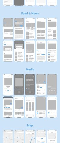 Kanizz - App Wireframe Kit 120+ Screens available for Figma. #design #landing_page #ux #ui #website_design #website #figma