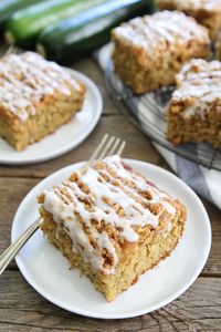 Brown Butter Zucchini Coffee Cake Recipe on twopeasandtheirpod.com Trying to use up your summer zucchini? You HAVE to make this cake. It is amazing!