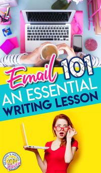 Email etiquette is an ESSENTIAL lesson for middle and high school students in an ever-increasing digital world. Read about how to teach students to write professional, respectful emails using engaging, relevant instructional strategies. #EmailEtiquette #CareerReadiness #WritingAssignments #BacktoSchool