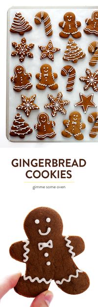 My favorite recipe for traditional Gingerbread Cookies! They're easy to make, perfect for cutting out, and so delicious! | gimmesomeoven.com