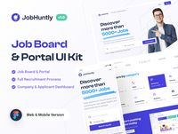 Jobhuntly - Job Board & Portal UI Kit — UI Kits on UI8