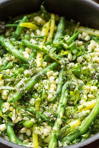 Summer Corn + Green Beans with Herb Butter (Video!)