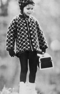 Vintage Girl's Plaid Coat and Cap Knitting Pattern | Chest 24-28 Inches | PDF Instant Download