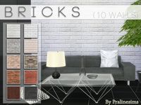 The Sims Resource: Bricks by PralineSims • Sims 4 Downloads